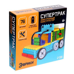 Электронный конструктор Супертрак, 76 деталей - Эврики фото 10