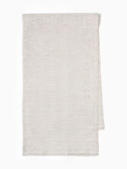 Дорожка на стол «Этель» Straightforward, 40×146 см, лён 100%, плотность 180 г/м², белая/серая