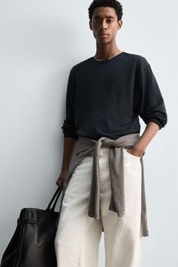 LIGHTWEIGHT 100% HEMP SWEATER - Zara фото 5