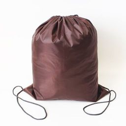 Сумка-рюкзак для сменной обуви коричневая