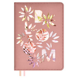 Ежедневник недатированный ESCALADA, А6+, 120 л., арт. 64015/ 15 СОФТ-ТАЧ ПЕПЕЛЬНО-РОЗОВЫЙ (кожзам: