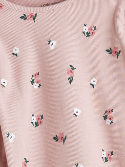 Bisiklet Yaka Bask?l? K?z Bebek Pijama Tak?m