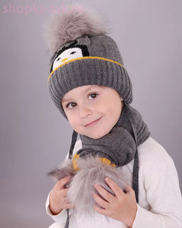 03-60-D Комплект детский (шапка+шарф) (48-50)