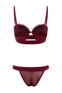 Teen Bordo F_rf_rl_ Push Up __ _ama__r_ Tak_m_ THMSS26CC00026 - Trendyolmilla фото 3