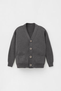 Crockid _ КВ 30155/тем.серый меланж кардиган для мал  фото 2