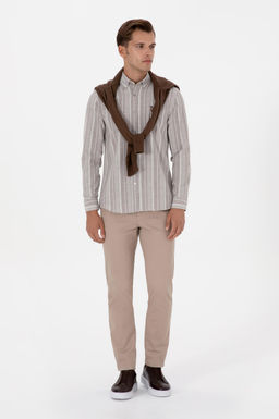 Erkek A__k Kahverengi Uzun Kollu G_mlek Sepette S_rpriz _ndirim - U.s. polo assn фото 4