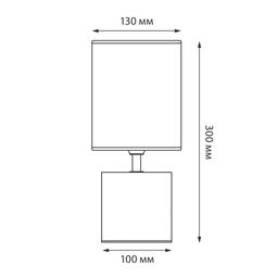UML-B306 E14 GOLD/BLACK Светильник настольный декоративный под лампу Е14, 40W. Механический выключатель. Золотой/Черный. ТМ Uniel - Volpe фото 10