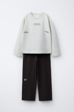 AGES 6-14 / TEXT PRINT PYJAMAS