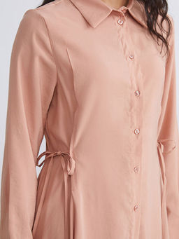 Modal Kar???ml? G?mlek Elbise