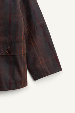 LIMITED EDITION CHECK WAXED COAT