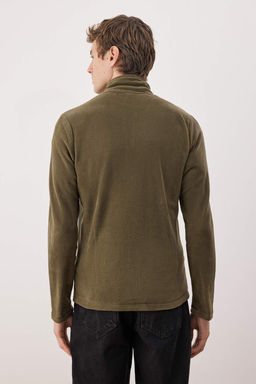 Haki Regular/Normal Kesim Fermuarl? Polar Sweatshirt TMNAW26SW00063