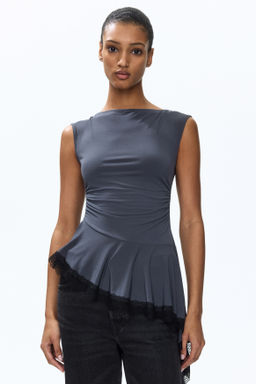 Top con ribete de encaje - H&m фото 7
