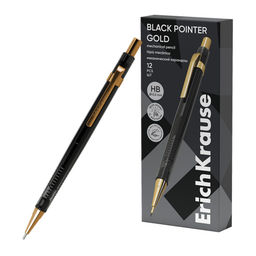 Карандаш автомат. ErichKrause "Black Pointer Gold" 0.5мм (60978)