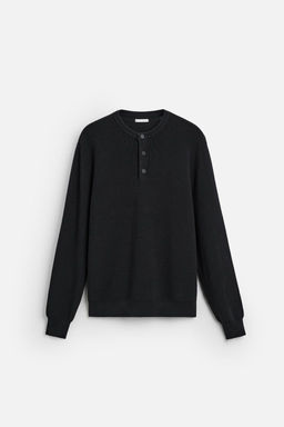 PURL KNIT SWEATER WITH BUTTONS - Zara фото 5