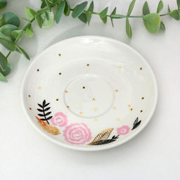 Кофейная пара керамическая «Розы», 140 мл