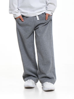 Брюки для мальчика 22-2079 т.серый меланж
