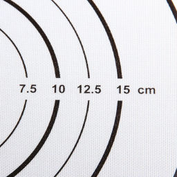 Цена за 2 шт. Коврик силиконовый 21см с ручками, белый