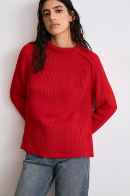 Джемпер вязанный с открытыми срезами - Mollis фото 3