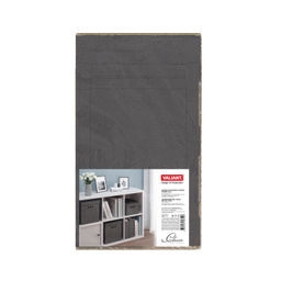 Короб картонный, мал., 25*33*18.5 см, монохр, чёрн., набор 4 шт., CLASSIC GREY, шт - Valiant фото 6
