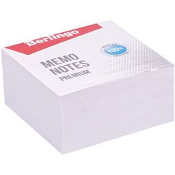 Блок для записей Berlingo "Premium" 9*9*4,5см белый (ZP8601) белизна 100%