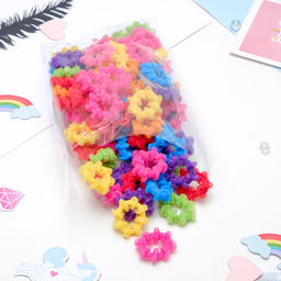 Цена за 2 шт. Резинки для волос Махрушка, набор 100 шт., 2 см, мини цветные