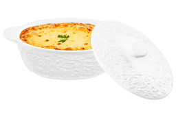 Жюльенница-кокотница 250 мл 16*10*8 см Веточки-цветочки с крышкой - Elan gallery фото 11