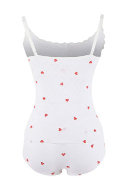 Beyaz Pointel Kalpli 3lu Kaps?z Ic Camas?r? Tak?m? THMSS26CC00007 - Trendyolmilla фото 3