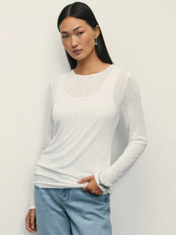 Двухслойный лонгслив с майкой / Zarina