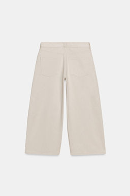 JEANS ZW COLLECTION CULOTTE TIRO MEDIO / Piedra - Zara фото 8
