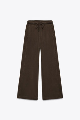 STRAIGHT-LEG PLUSH TROUSERS - Zara фото 32