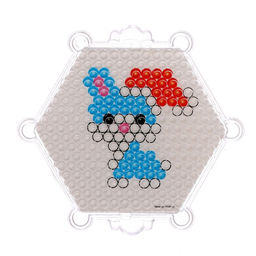 Аквамозаика Зайчик, 10 трафаретов, 900 шариков - Школа талантов фото 8