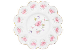 Тарелка д/фарш. яиц 24*24*2,5 см "ХВ Диана" фарфор, NEW BONE CHINA