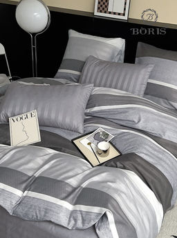 КПБ Boris Двусторонний Страйп-сатин BORDSS036 1.5 спальный