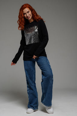 8519/1 Футболка с длинным рукавом женская