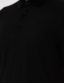 Siyah Slim Fit Ti__rt