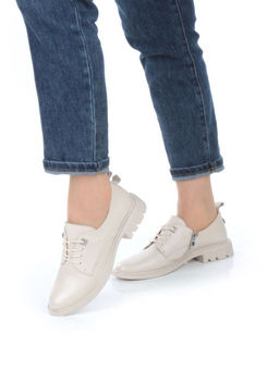 03-HP9956M BEIGE Полуботинки женские (натуральная кожа)