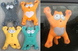 Мягкая игрушка Кот Саймон на присосках 20 см - Storyland фото 2