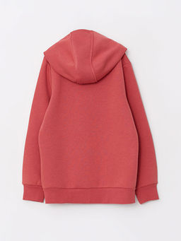 Kap??onlu Basic Uzun Kollu K?z ?ocuk Fermuarl? Sweatshirt - Waikiki фото 2