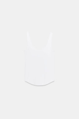 CAMISETA TIRANTES ALGOD?N / Blanco - Zara фото 5