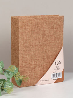 Фотоальбом 100 фото 10х15 Светло-коричневый / Y-005 /уп 96/747819