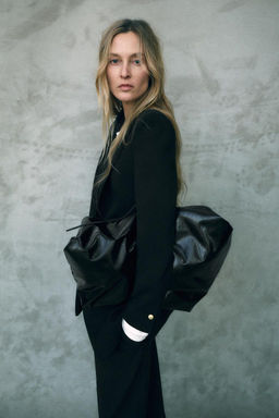 LONG BLAZER WITH SHOULDER PADS - Zara фото 4