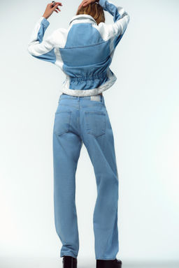 JEANS Z1975 STRAIGHT MID-WAIST COMBINED - Zara фото 3