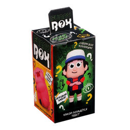 Игрушка - сюрприз Funny box «Весёлая семейка»: детский брелок, наклейки, карточка, цвет МИКС