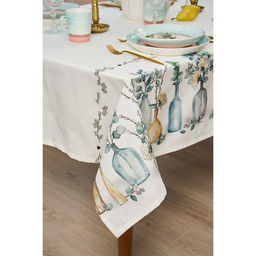 Скатерть Этель Flower mood 146х180см, 100% хл, репс 210 г/м2  фото 3