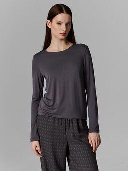 Комплект домашний женский серый: джемпер и бриджи - Mark formelle фото 2