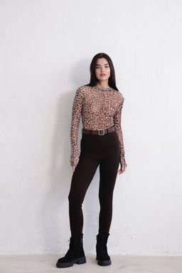 11165 Джеггинсы кофейные - Martichelli фото 2