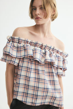 Top off-the-shoulder con volante - H&m фото 2