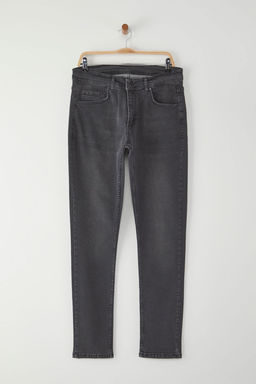 TRENDYOL MAN Gri Skinny Fit Esnek Kumas Dar Kesim Jeans TMNAW22JE0210 - Trendyolmilla фото 6