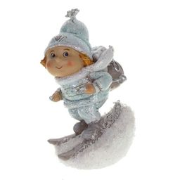 Фигурка декоративная "Ребёнок на лыжах", L8 W6 H14 см, 2в.