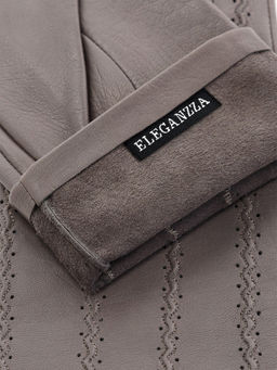 Перчатки женские б/п HP00018 grey - Eleganzza фото 4